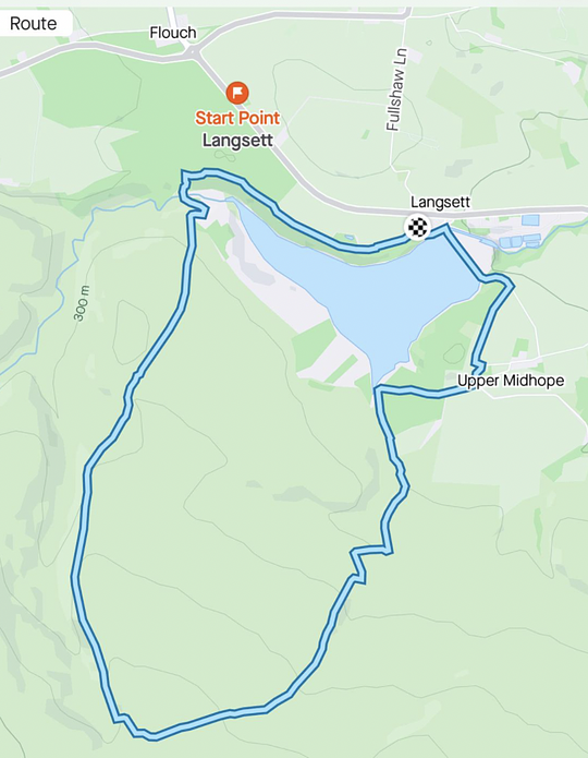 10K Route: Ladybower